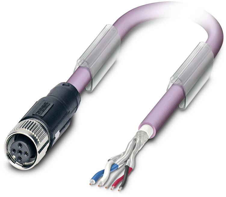 Phoenix Contact 1518229 Sensor-/Aktor-Datensteckverbinder, konfektioniert M12 Buchse, gerade 5.00 m Polzahl Sensoren: 5 1 St.