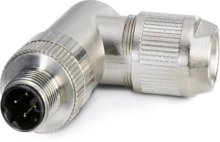 Phoenix Contact 1553624 Sensor-/Aktor-Datensteckverbinder M12 Stecker, gewinkelt Polzahl Sensoren: 4 1 St.