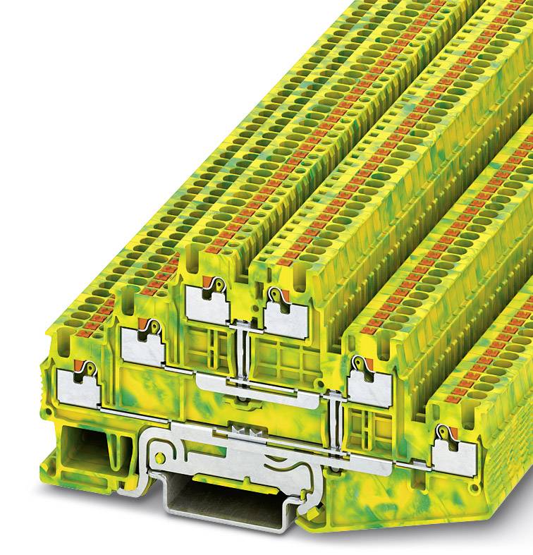 Phoenix Contact 3213739 Dreistock-Schutzleiterklemme 3.5mm Schnellanschluss Grün, Gelb 50St.