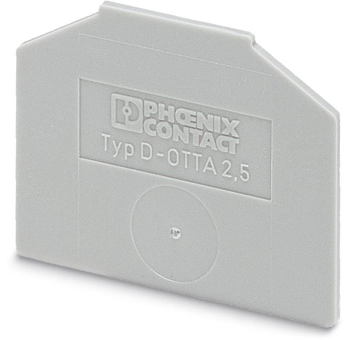 Graues Abdeckteil der Marke Phoenix Contact, Typ D-OTTA 2,5.