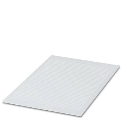 Ein weißes, kariertes Blatt Papier liegt schräg auf einer flachen Oberfläche.