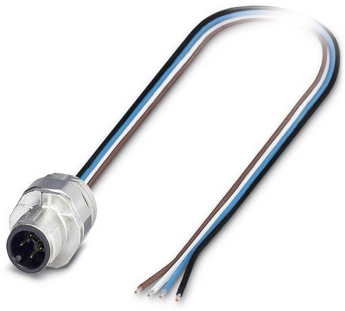 Phoenix Contact 1523463 Sensor-/Aktor-Einbausteckverbinder M12 Stecker, Einbau 0.50 m Polzahl Senso