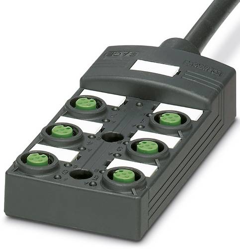Phoenix Contact SACB-6/12-10,0PUR SCO P 1452495 Sensor/Aktorbox passiv M12-Verteiler mit Kunststoff