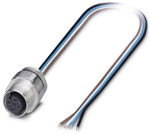Phoenix Contact 1693791 Sensor-/Aktor-Einbausteckverbinder M12 Buchse, Einbau 0.50 m Polzahl Sensor