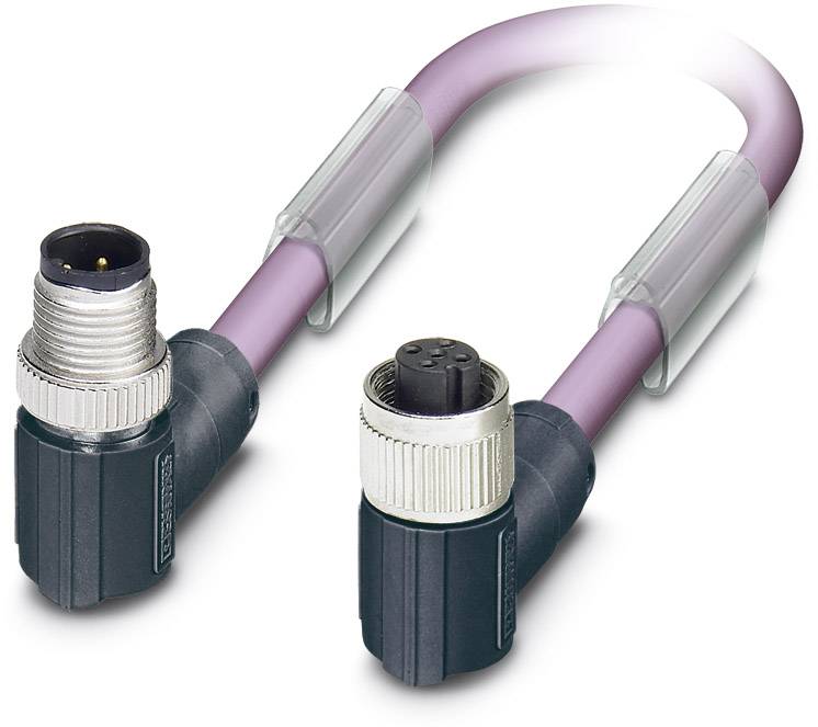 Phoenix Contact 1543935 Sensor-/Aktor-Steckverbinder, konfektioniert M12 Stecker, gewinkelt, Buchse, gewinkelt 2.00m Polzahl