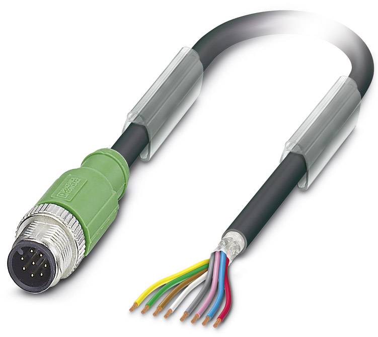 Phoenix Contact 1522781 Sensor-/Aktor-Steckverbinder, konfektioniert M12 Stecker, gerade 3.00m Polzahl Sensoren: 8 1St.