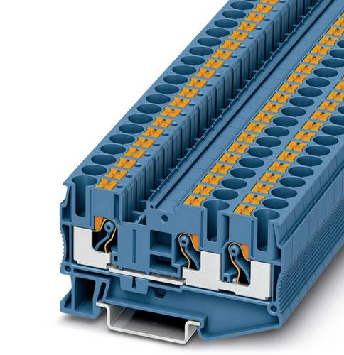 Phoenix Contact 3211485 Durchgangsklemme 8.2 mm Schnellanschluss Blau 50 St.