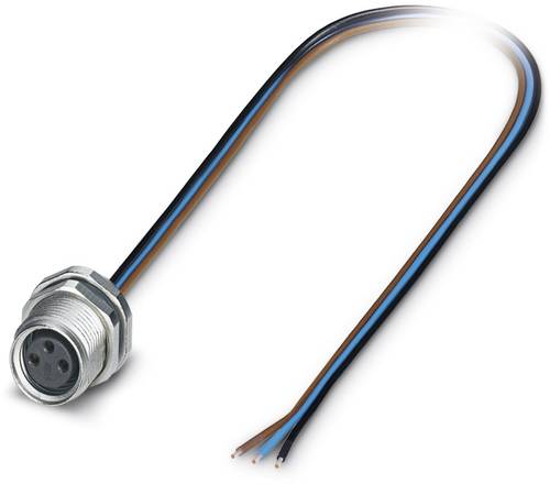 Phoenix Contact 1456080 Sensor-/Aktor-Einbausteckverbinder M8 Buchse, Einbau 0.50 m Polzahl Sensore