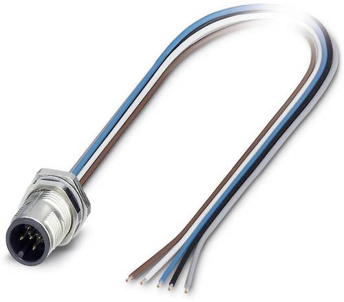 Phoenix Contact 1551888 Sensor-/Aktor-Einbausteckverbinder M12 Stecker, Einbau 0.50 m Polzahl Senso