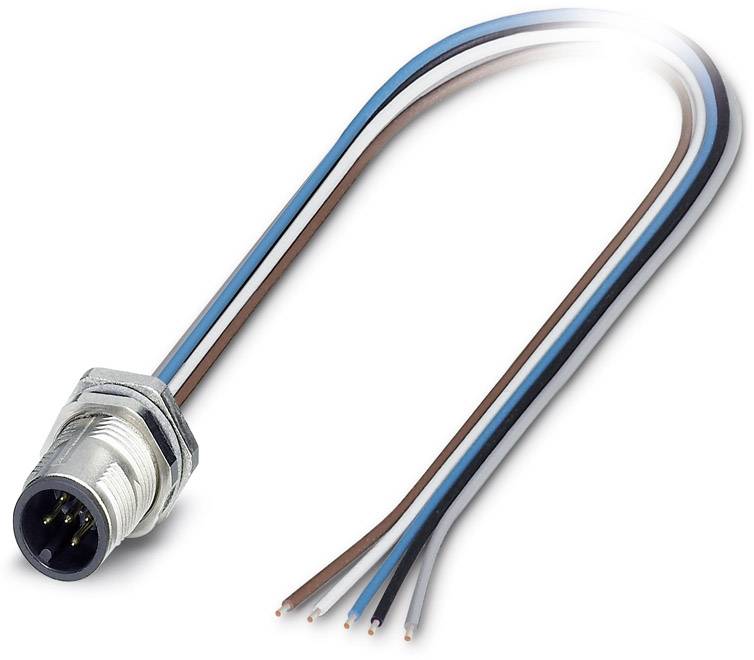 Phoenix Contact 1551888 Sensor-/Aktor-Einbausteckverbinder M12 Stecker, Einbau 0.50m Polzahl Sensoren: 5 1St.