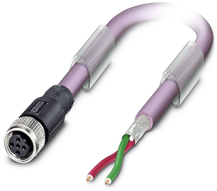 Phoenix Contact 1507298 Sensor-/Aktor-Datensteckverbinder, konfektioniert M12 Buchse, gerade 2.00m Polzahl Sensoren: 2 1St.