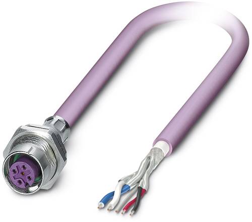 Phoenix Contact 1534494 Sensor-/Aktor-Einbausteckverbinder M12 Buchse, Einbau 5.00 m Polzahl Sensor