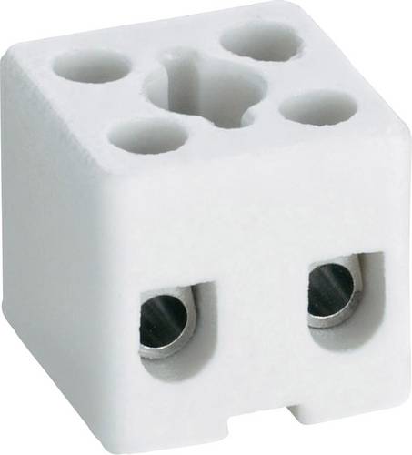 Adels-Contact 41 22 02 Porzellanklemme flexibel: -2.5 mm² starr: -2.5 mm² Polzahl: 2 Weiß