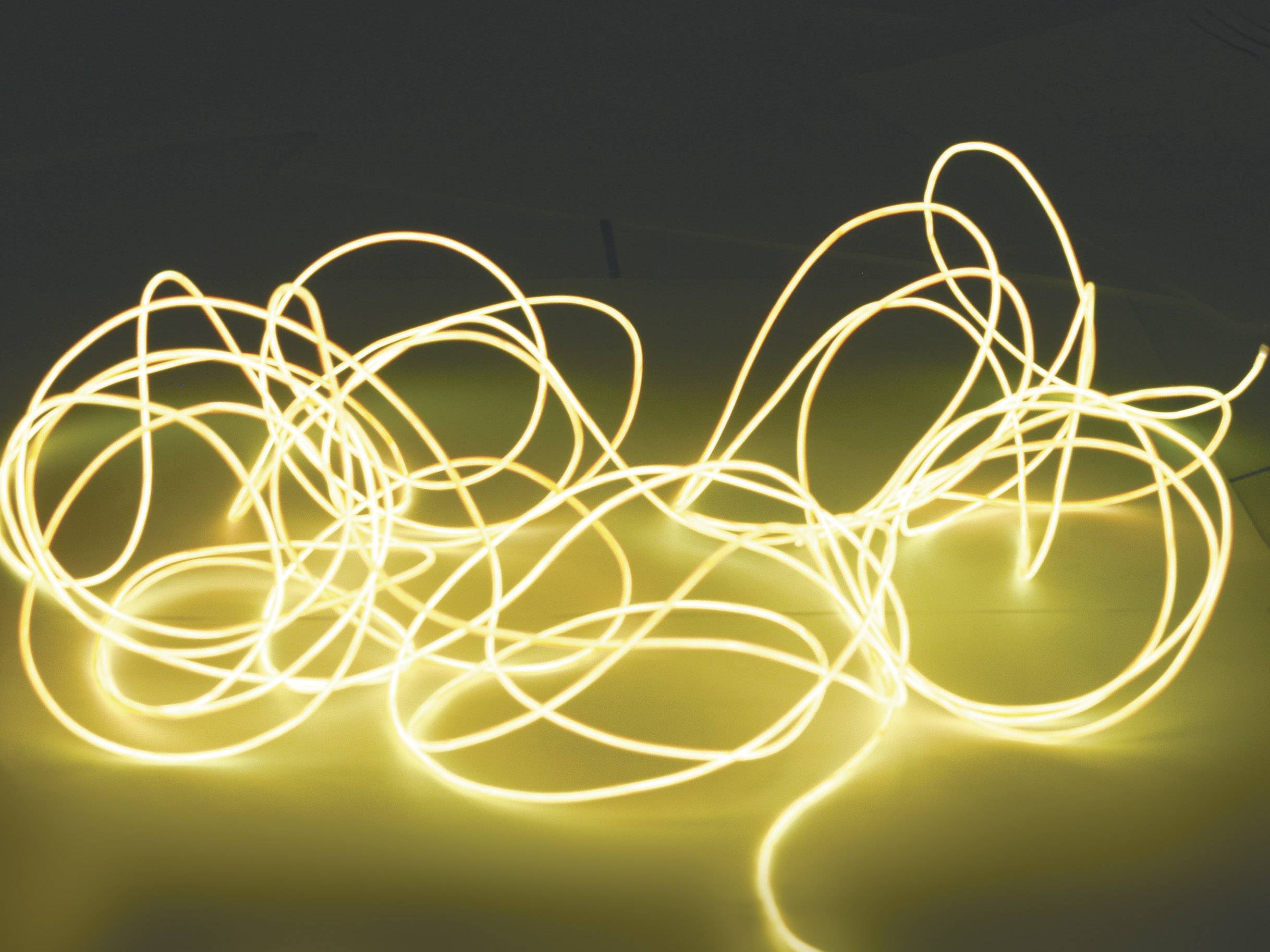 Eurolite Elektro-Luminiszenz Leuchtschnur 3V Gelb 2m
