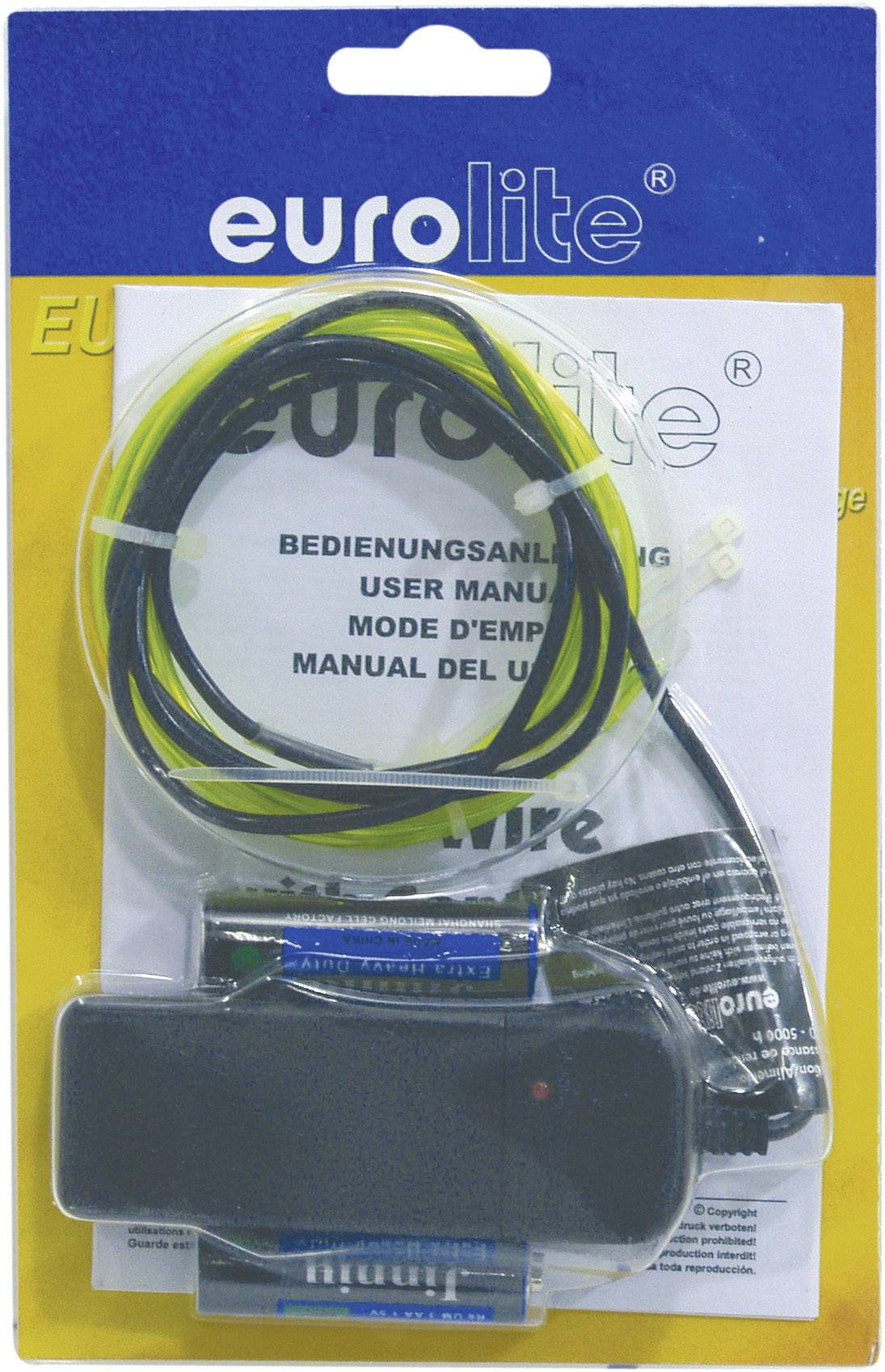 Eurolite Elektro-Luminiszenz Leuchtschnur 3V Gelb 2m