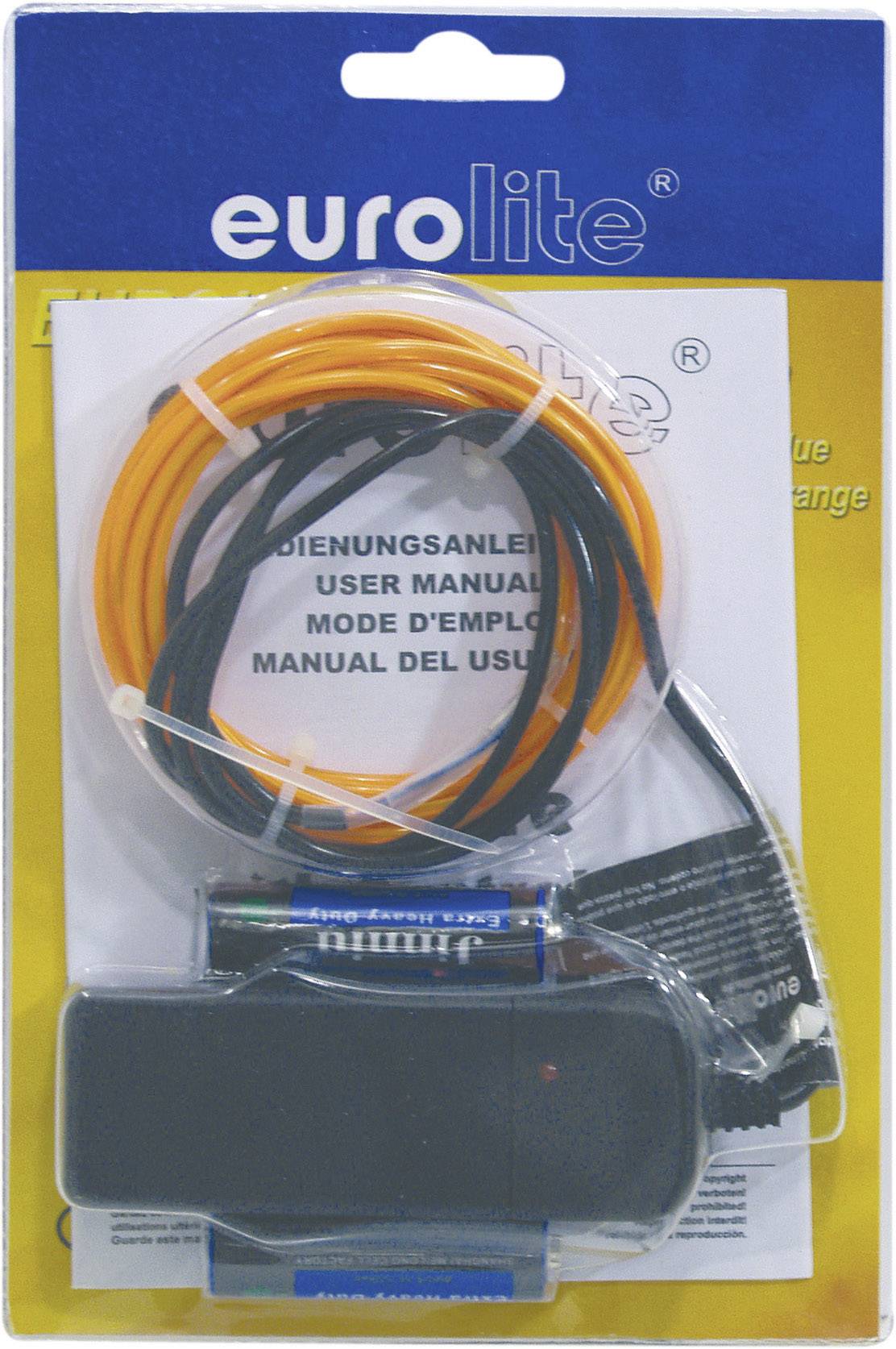 Eurolite Elektro-Luminiszenz Leuchtschnur 3V Orange 2m