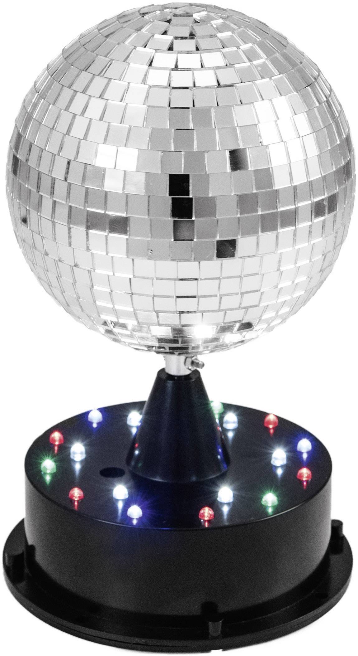 Eurolite 42109267 LED Discokugel-Set mit Standfuß, mit LED-Beleuchtung 13cm