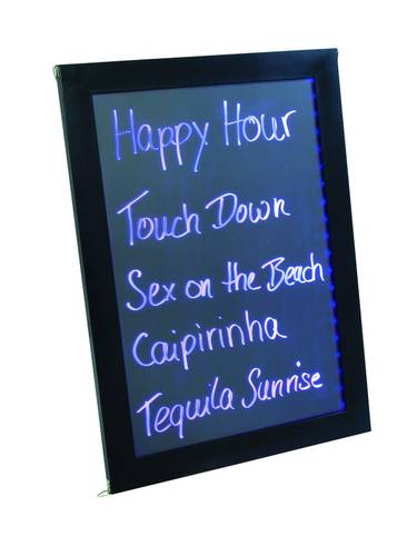 Europalms Happy Hour LED-Hinweisschild Rot, Blau, Grün (B x H x T) 720 x 65 x 465mm