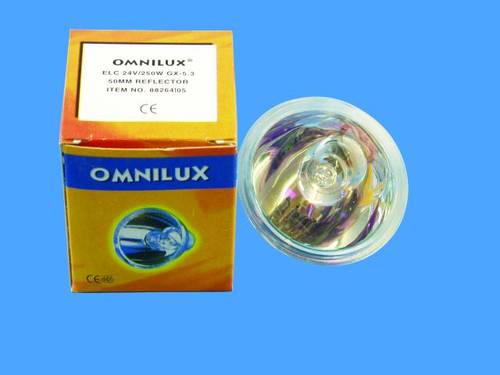 Omnilux ELC Halogen Lichteffekt Leuchtmittel 24V GX5.3 250W Weiß