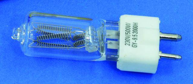 Omnilux Studiolampe Halogen Lichteffekt Leuchtmittel 230 V GY9.5 500 W Weiß