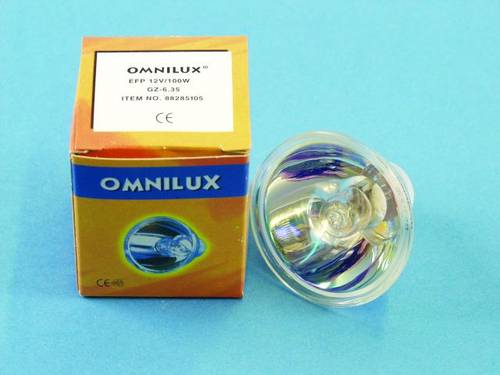 Omnilux EFP Halogen Lichteffekt Leuchtmittel 12V GZ6.35 100W Weiß