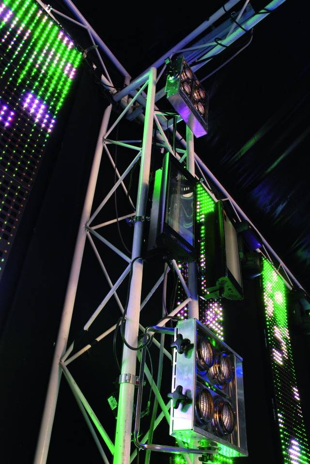 Eurolite Audience Blinder 4 x PAR-36 schwarz Halogen-Blinder