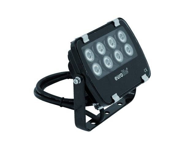 Eurolite LED TP-FL8 6400 K 30° LED-PAR-Scheinwerfer Anzahl LEDs (Details): 8 x 1W Schwarz