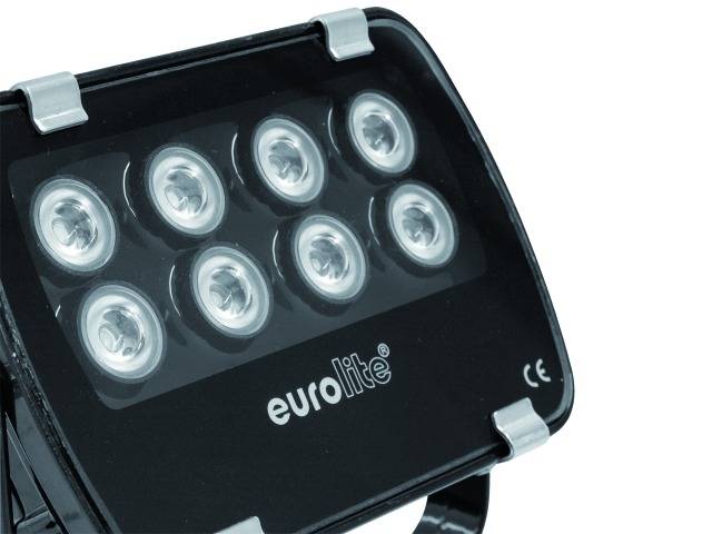 Eurolite LED TP-FL8 6400 K 30° LED-PAR-Scheinwerfer Anzahl LEDs (Details): 8 x 1W Schwarz