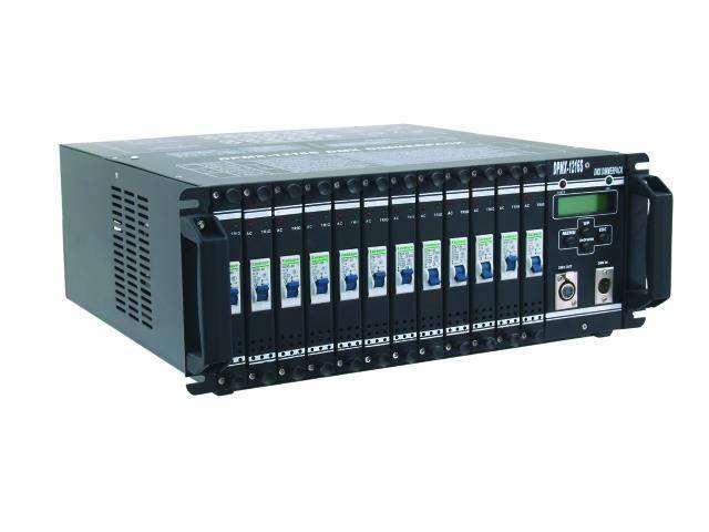 Eurolite DPMX-1216 S DMX Dimmer 12-Kanal 19 Zoll-Bauform