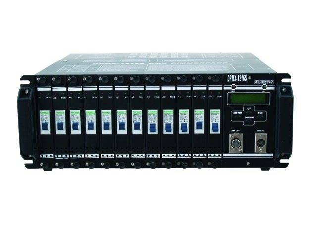 Eurolite DPMX-1216 S DMX Dimmer 12-Kanal 19 Zoll-Bauform