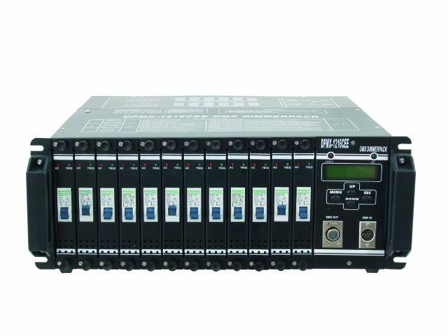 Eurolite DPMX-1216 CEE DMX Dimmer 12-Kanal 19 Zoll-Bauform
