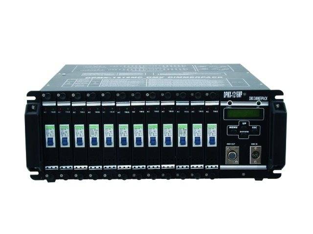 Eurolite DPMX-1216 MP DMX Dimmer 12-Kanal 19 Zoll-Bauform