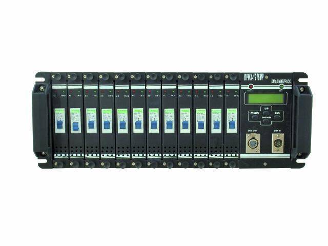 Eurolite DPMX-1216 MP DMX Dimmer 12-Kanal 19 Zoll-Bauform