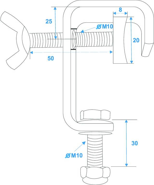 Eurolite 58000642 Theaterhaken 1St.
