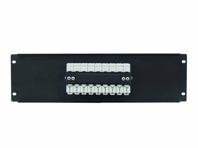 Eurolite PDM 3U-9x16A FB 19 Zoll Stromverteiler 9fach 3 HE