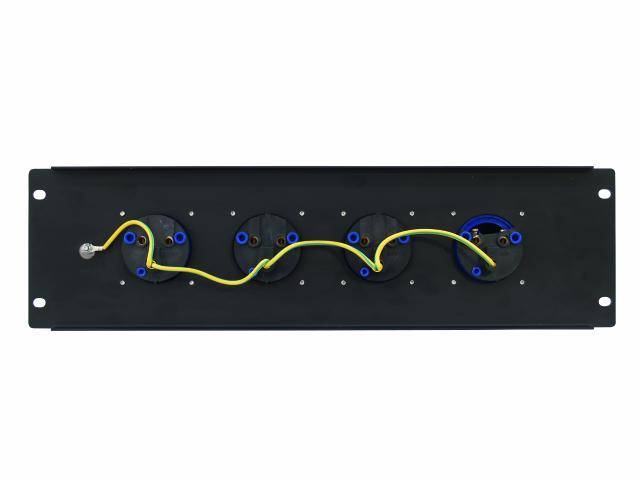 Eurolite PDM 3U-4CEE 32A/3-polig 19 Zoll Stromverteiler 4fach 3 HE