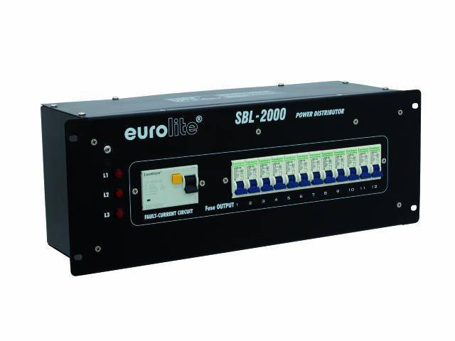 Eurolite SBL-2000 19 Zoll Stromverteiler 12fach 4 HE