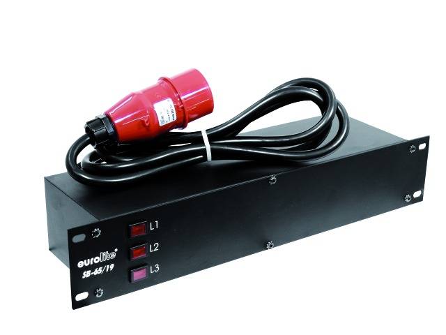 Eurolite SB-65/19 19 Zoll Stromverteiler 6fach 2 HE