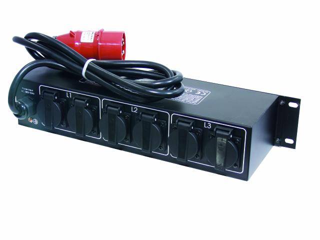 Eurolite SB-65/19 19 Zoll Stromverteiler 6fach 2 HE