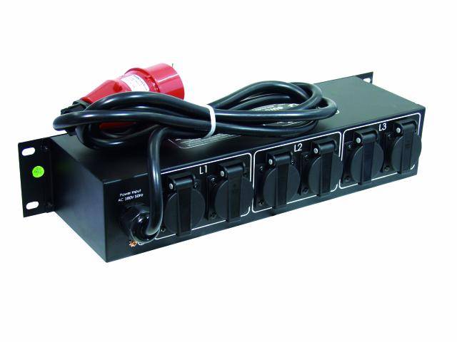 Eurolite SB-65/19 19 Zoll Stromverteiler 6fach 2 HE