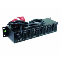 Eurolite SB-65/19 19 Zoll Stromverteiler 6fach 2 HE Eurolite SB-65/19 19 Zoll Stromverteiler 6fach 2 HE