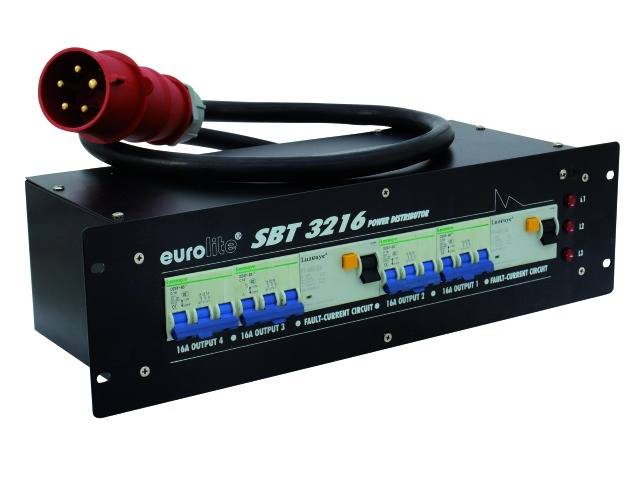 Eurolite SBT-3216 19 Zoll Stromverteiler 4fach 3 HE