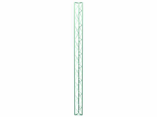 Ein langer, schmaler Stab aus Glas, der aufrecht steht.