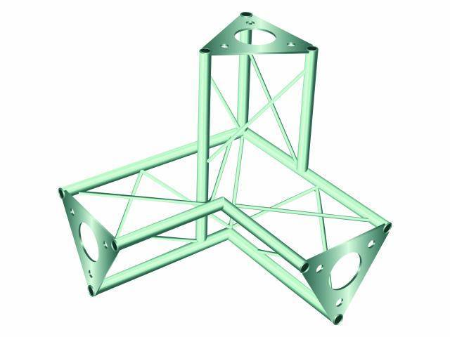 Alutruss DECOTRUSS SAL 32 3-Punkt Traverse 3-Weg-Ecke 90°