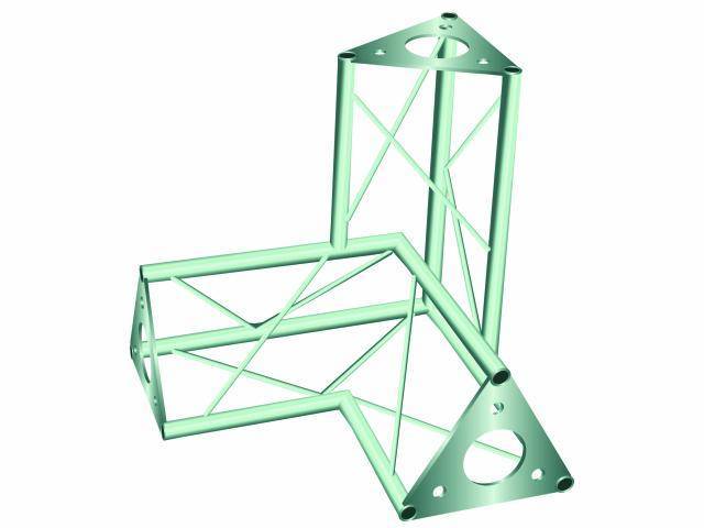 Alutruss DECOTRUSS SAL 33 3-Punkt Traverse 3-Weg-Ecke 90°