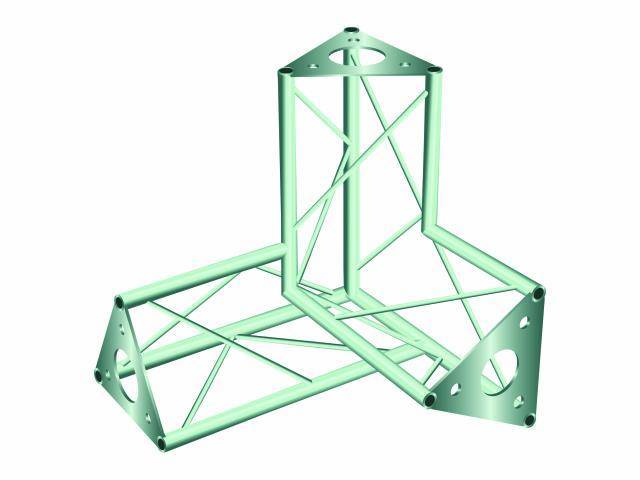 Alutruss DECOTRUSS SAL 34 3-Punkt Traverse 3-Weg-Ecke 90°