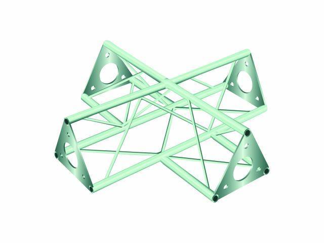 Alutruss DECOTRUSS SAC 41 3-Punkt Traverse Kreuzstück 90°