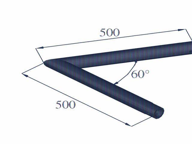 Alutruss SINGLELOCK SPAC-20 1-Punkt Traverse Ecke 60°