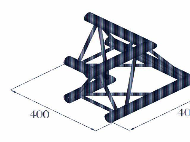Alutruss DECOLOCK DQ3-PAC21 3-Punkt Traverse Ecke 90°