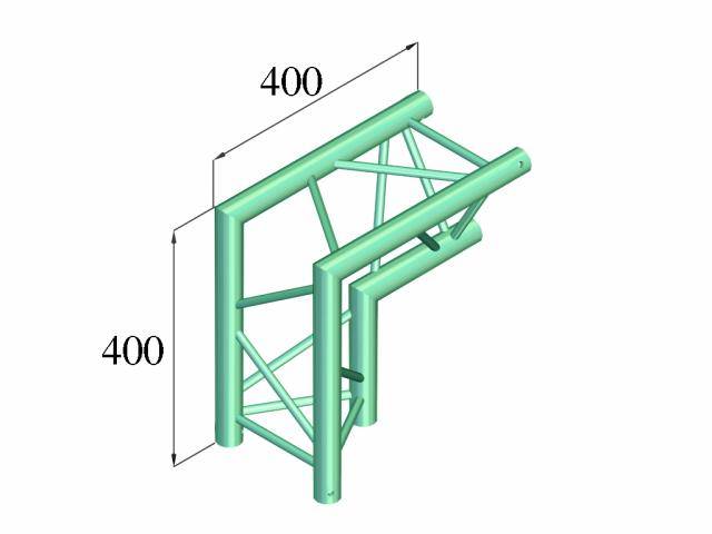 Alutruss DECOLOCK DQ3-PAC25 3-Punkt Traverse Ecke 90°